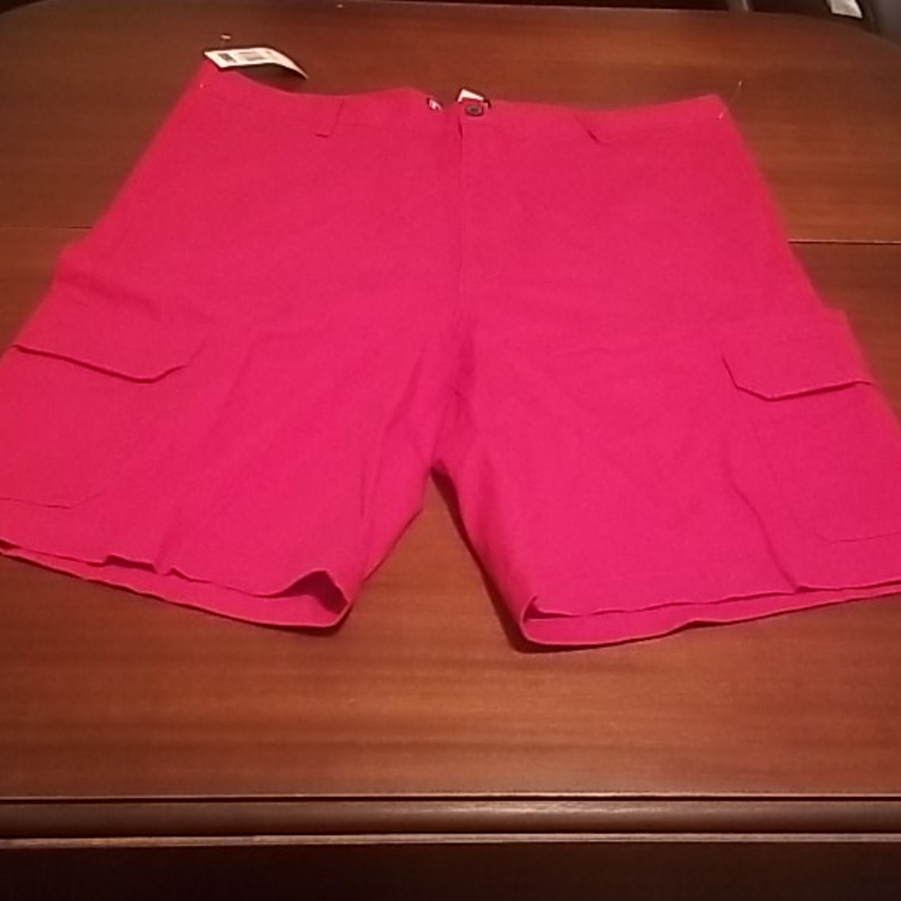 Men's Chaps Cargo Shorts Red 40 NWT